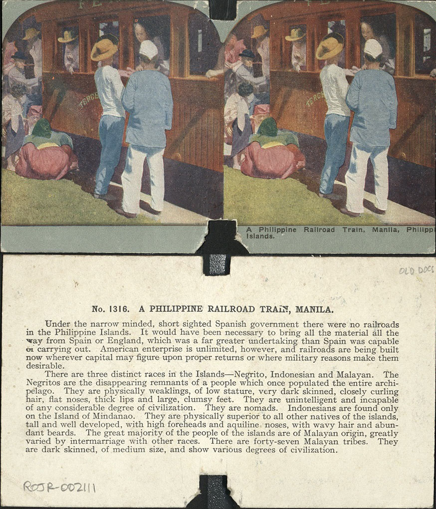 A Philippine Railroad Train, Manila, Philippine Islands.